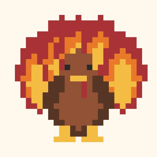 Classic Fan Turkey bead pattern