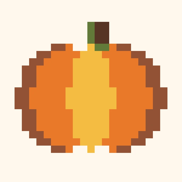 Patchwork Harvest Pumpkin bead pattern