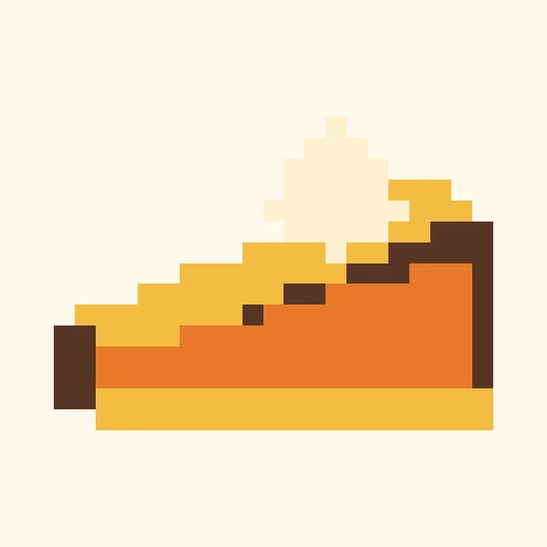Pumpkin Pie Slice bead pattern