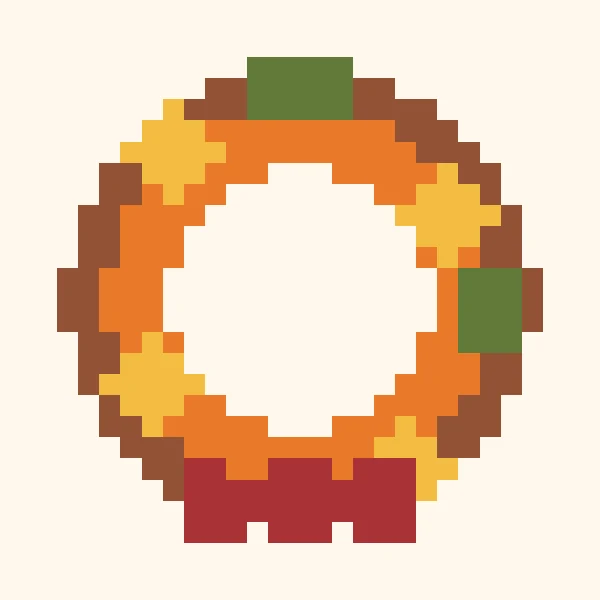 Harvest Ring Wreath bead pattern