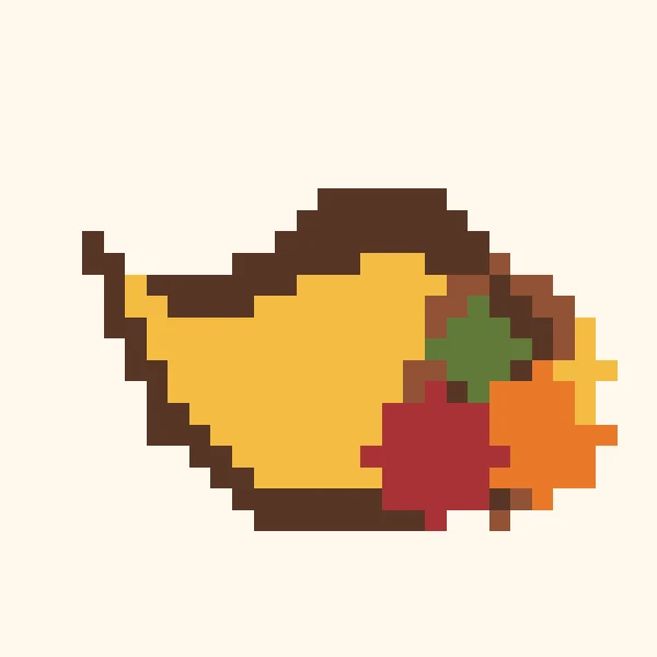 Little Harvest Cornucopia bead pattern